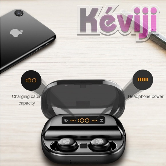 Waterproof V11 Pro noise canceling,150 hrs listening time, 2400mAh powerbank - Picture 4 of 16